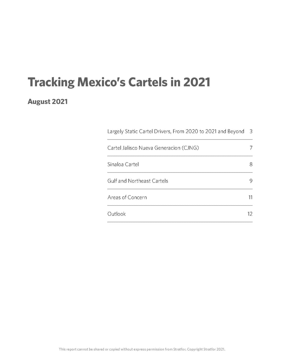 Tracking Mexicos Cartels In 2021 Rane Store 7915